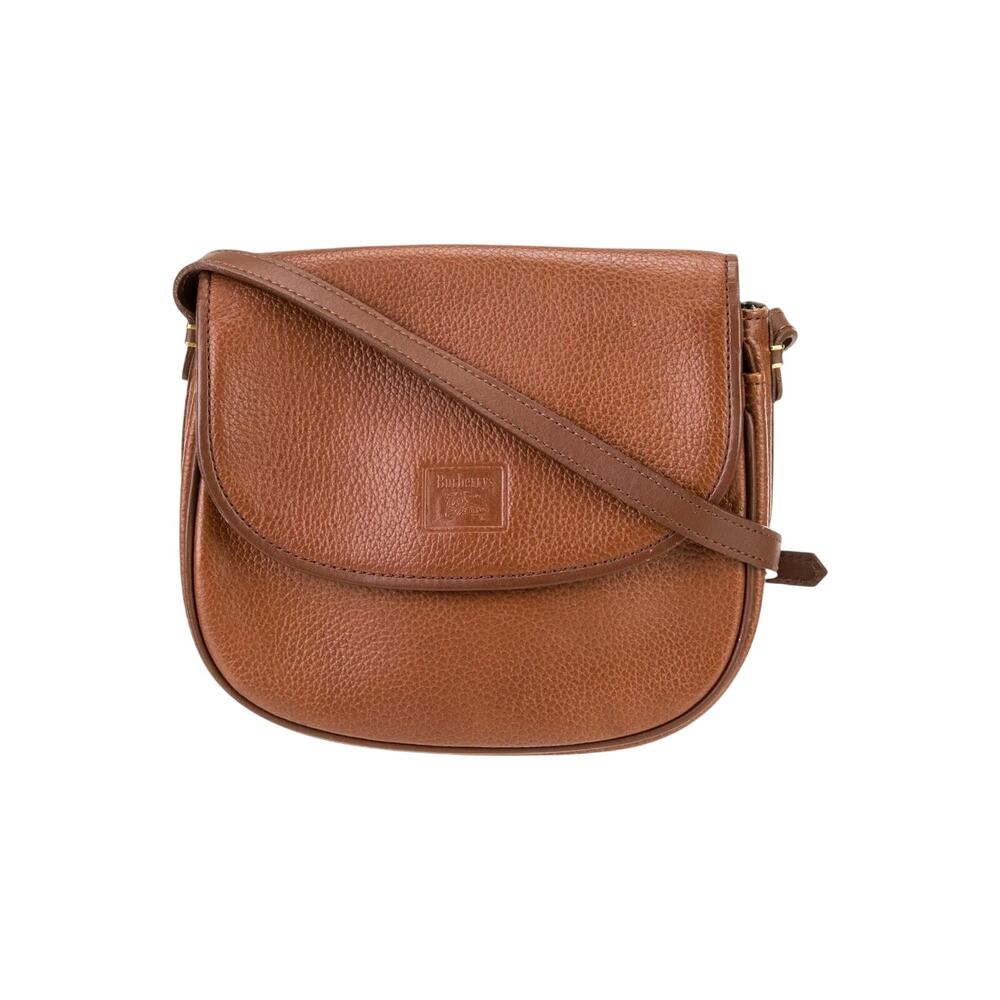 Burberry Vintage Crossbody Bag – Brown Pebbled Leather